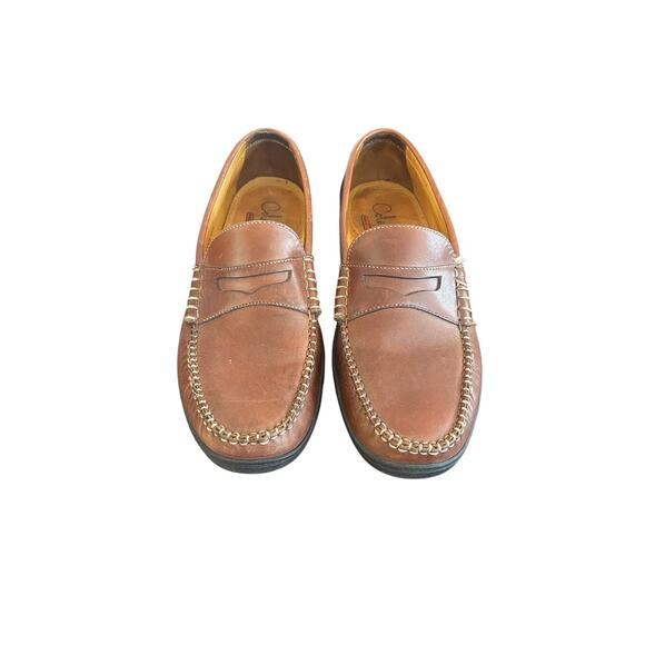 Cole Haan Nike Air Mens Penny Loafer Leather Brown Slip On Classic SZ9.5M main image 11
